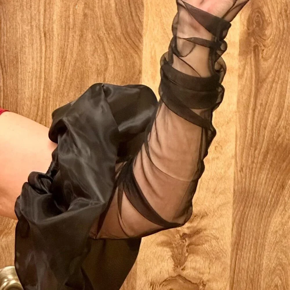 Oversize Tulle Mesh Gloves Oz